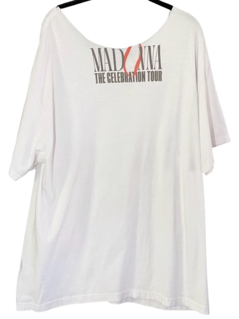 Madonna Celebration Tour Justin Teodoro Graphic Tee XL Raw Neck Oversized - Picture 5 of 9